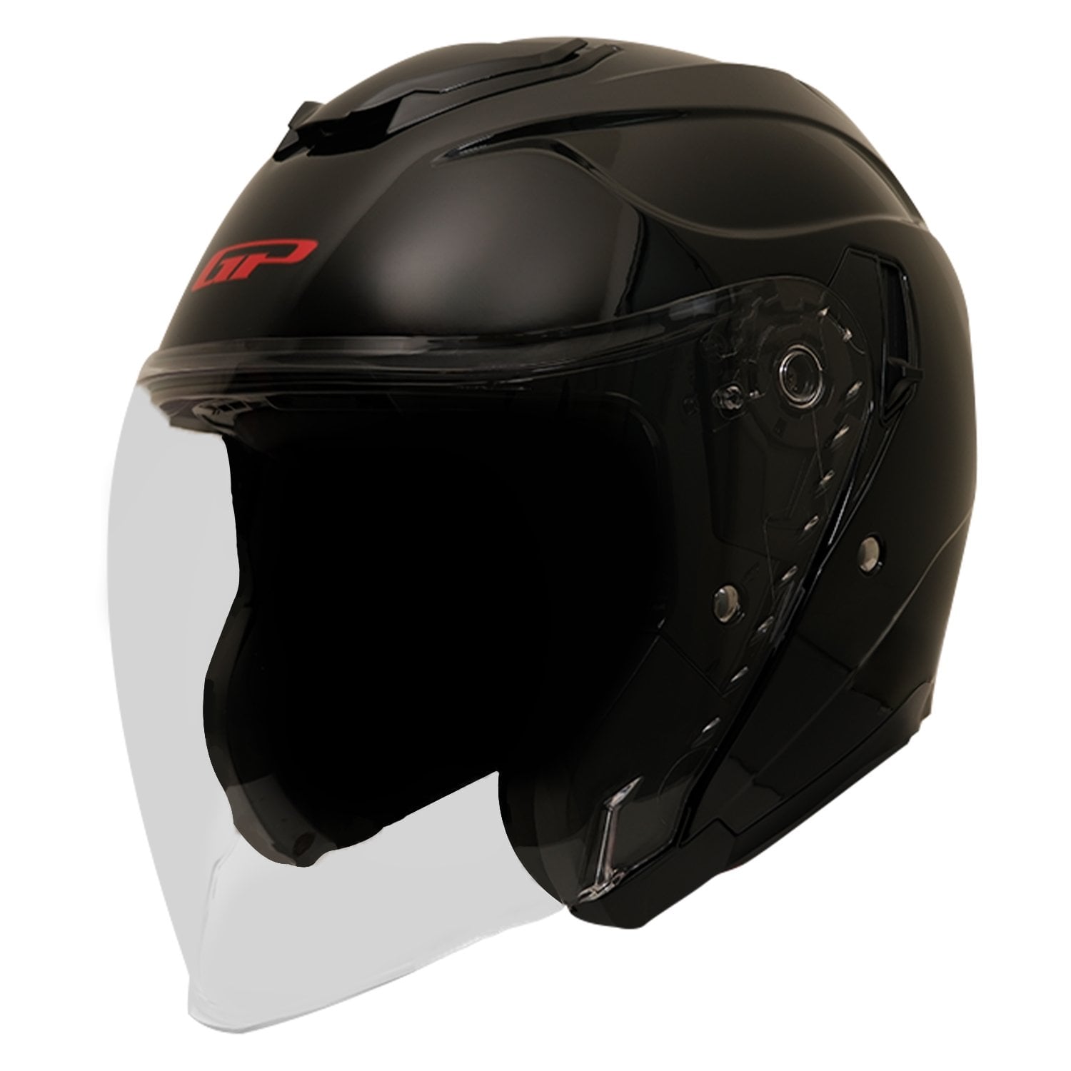 GP Kompozit MKS009-GB Şeffaf Vizörlü Motosiklet Yarım Kask