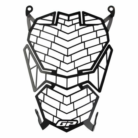 GP Kompozit CF Moto 250 NK 2023-2026 Uyumlu Far Koruma Siyah