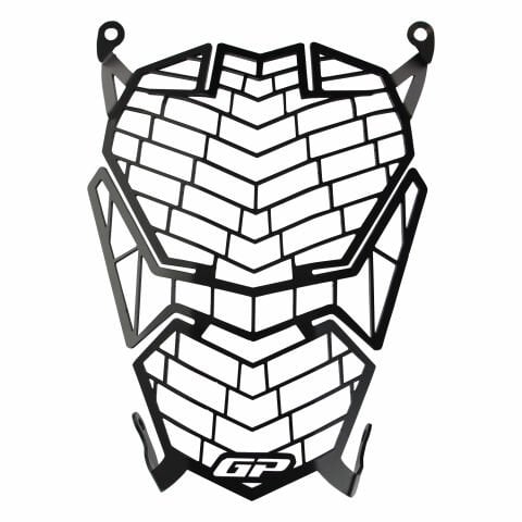 GP Kompozit CF Moto 250 NK 2023-2026 Uyumlu Far Koruma Siyah