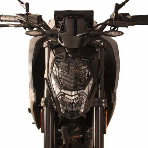 GP Kompozit CF Moto 250 NK 2023-2026 Uyumlu Far Koruma Siyah