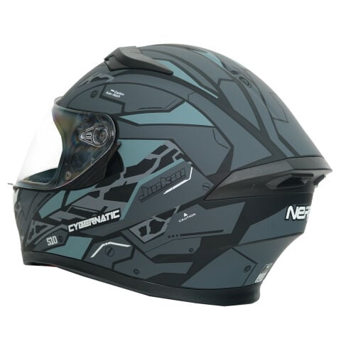 GP NERO MKS003-MBB1G Güneş Vizörlü Şeffaf Full Face Motosiklet Kaskı