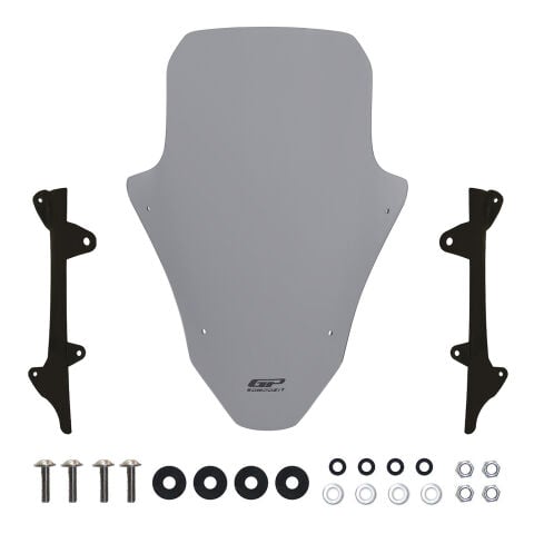 GP Kompozit Honda PCX 125 2025-2026 Uyumlu Ön Cam Gri