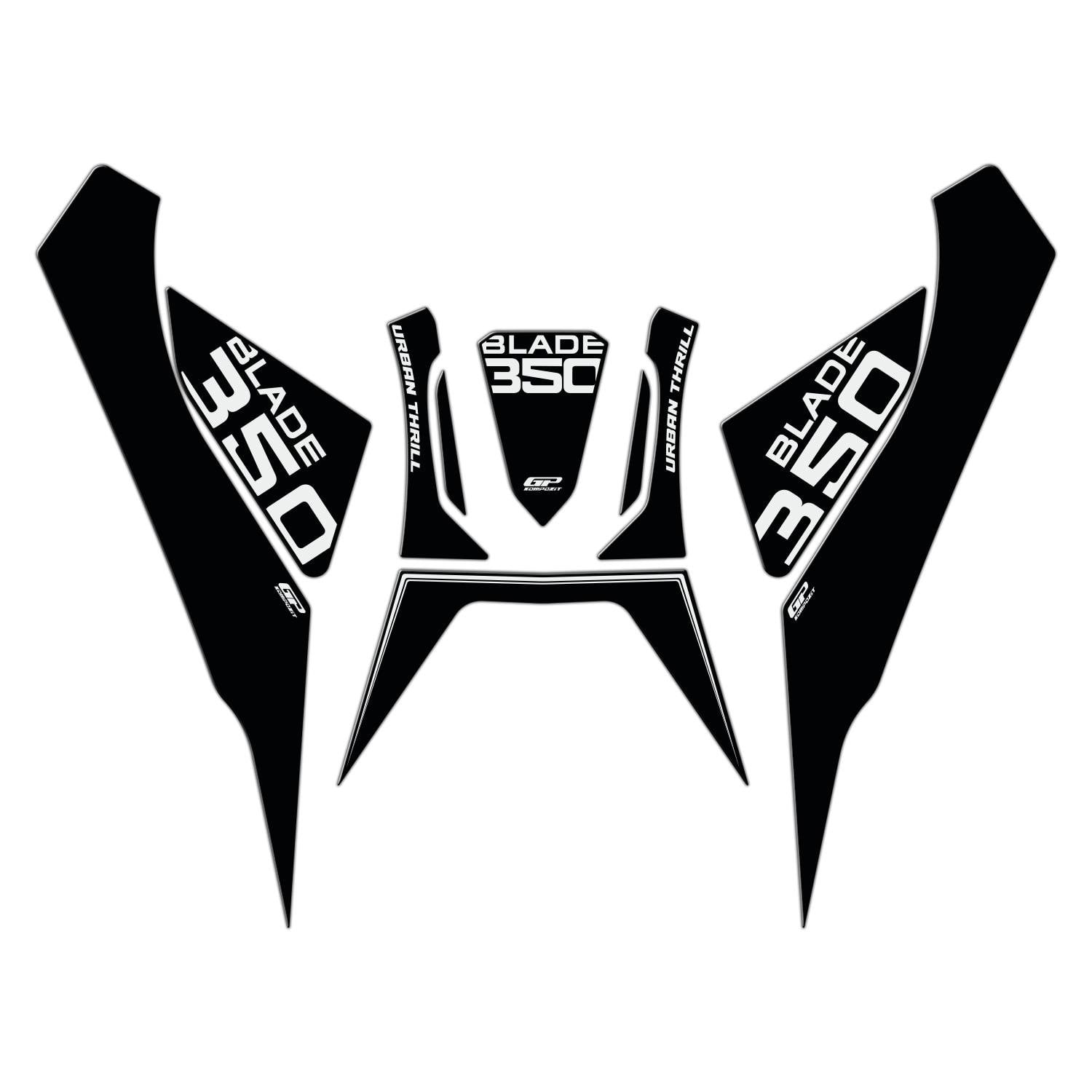 GP Kompozit RKS Blade 350 2023-2024 Uyumlu Tank Pad Seti Siyah