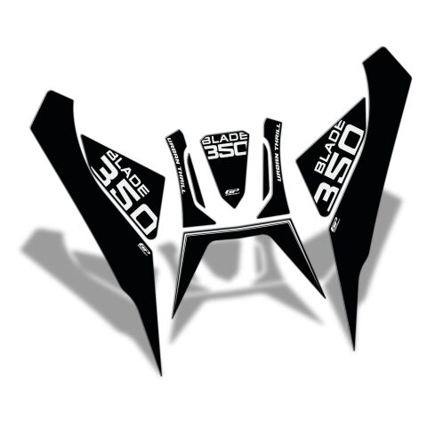 GP Kompozit RKS Blade 350 2023-2024 Uyumlu Tank Pad Seti Siyah