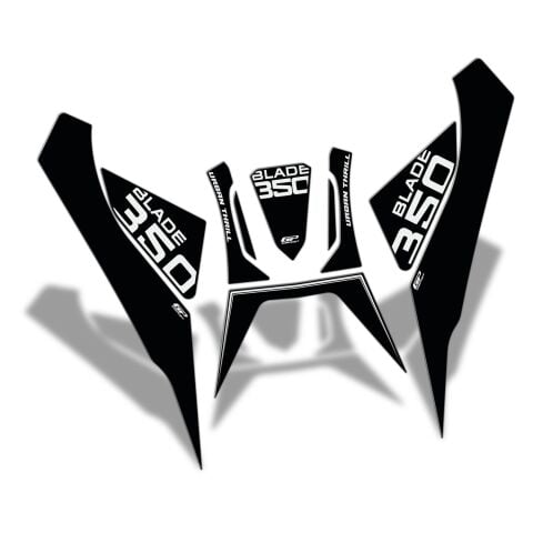 GP Kompozit RKS Blade 350 2023-2024 Uyumlu Tank Pad Seti Siyah