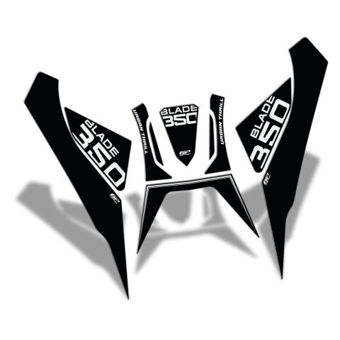GP Kompozit RKS Blade 350 2023-2024 Uyumlu Tank Pad Seti Siyah