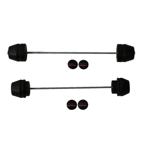 GP Kompozit Yamaha MT-09 2013-2016 Uyumlu Ön / Arka Aks Koruma Takozu Siyah