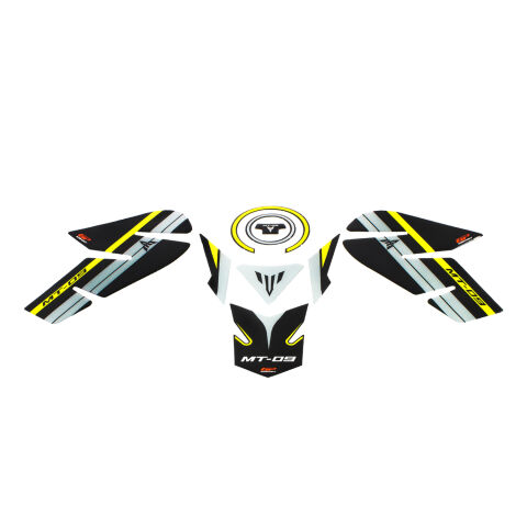 GP Kompozit Yamaha MT-09 2013-2016 Uyumlu Tank Pad Seti Sarı