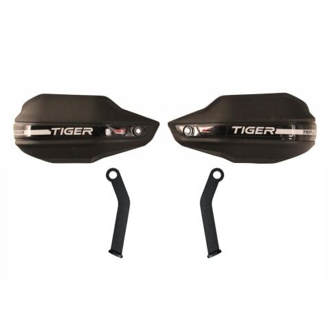 GP Kompozit Triumph Tiger Sport 660 2023-2024 Uyumlu Plastik Elcik Koruma Siyah