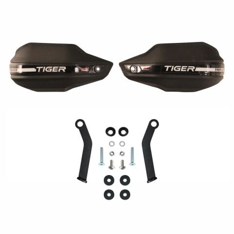 GP Kompozit Triumph Tiger Sport 660 2023-2024 Uyumlu Plastik Elcik Koruma Siyah