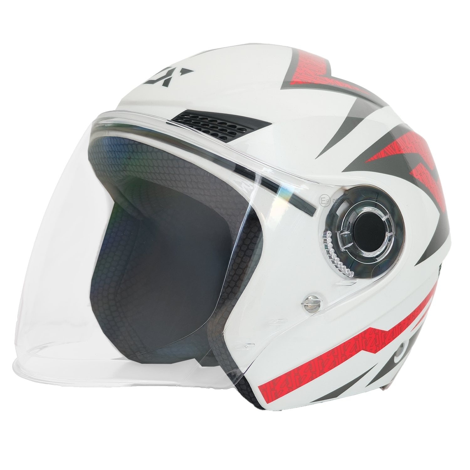GP GX MKS005-PWRG Şeffaf Vizörlü Motosiklet Yarım Kask