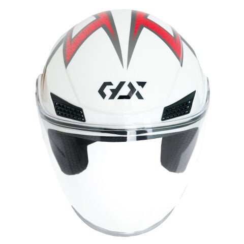 GP GX MKS005-PWRG Şeffaf Vizörlü Motosiklet Yarım Kask