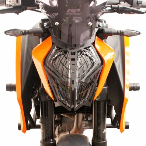 GP Kompozit KTM Duke 250 2024-2026 Uyumlu Far Koruma Siyah