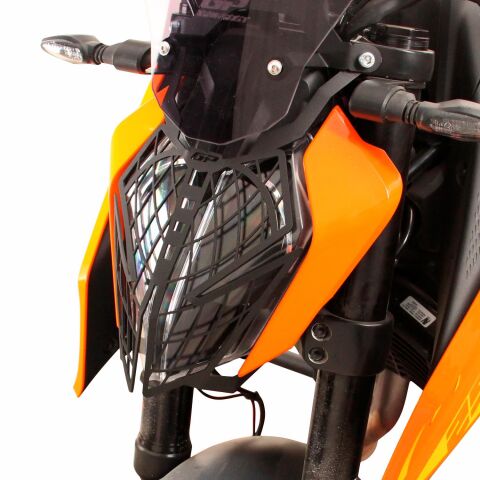 GP Kompozit KTM Duke 250 2024-2026 Uyumlu Far Koruma Siyah