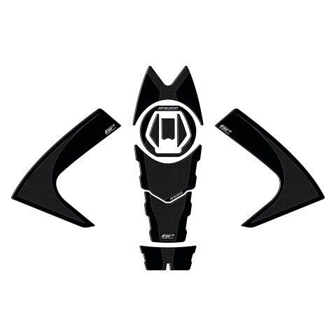 GP Kompozit Bajaj Pulsar RS 200 2015-2024 Uyumlu Tank Pad Seti Karbon