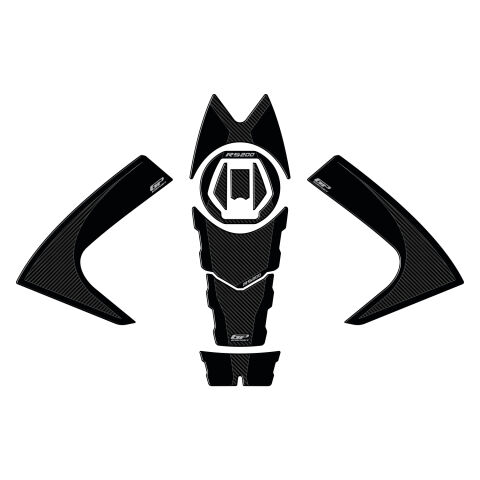GP Kompozit Bajaj Pulsar RS 200 2015-2024 Uyumlu Tank Pad Seti Karbon
