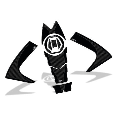 GP Kompozit Bajaj Pulsar RS 200 2015-2024 Uyumlu Tank Pad Seti Karbon