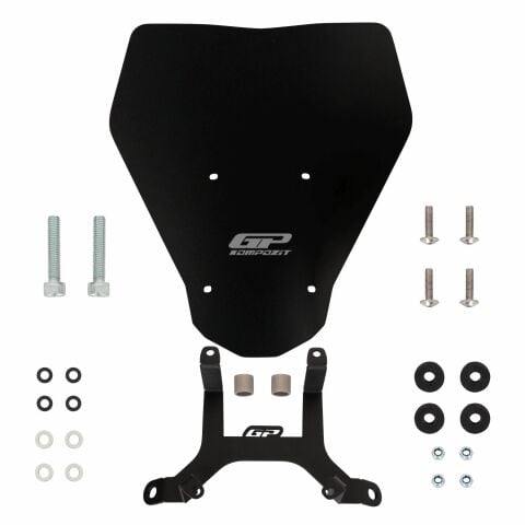 GP Kompozit KTM Duke 250 2024-2026 Uyumlu Ön Cam Siyah