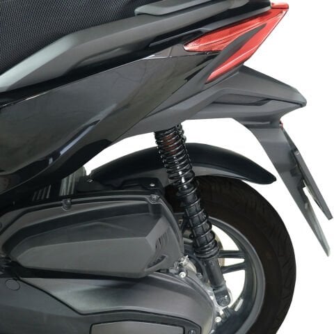 GP Kompozit Honda Forza 250 2021-2025 Uyumlu Uzun Arka Çamurluk Siyah