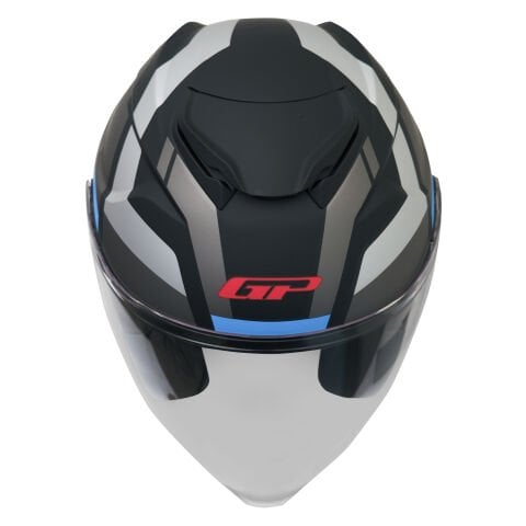 GP Kompozit MKS009-GWB Şeffaf Vizörlü Motosiklet Yarım Kask