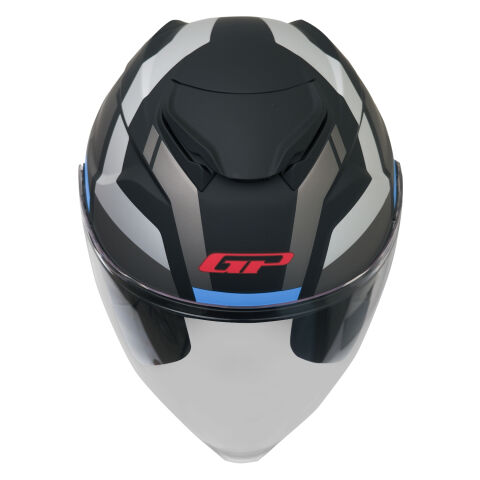 GP Kompozit MKS009-GWB Şeffaf Vizörlü Motosiklet Yarım Kask