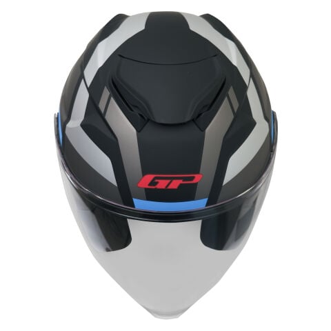 GP Kompozit MKS009-GWB Şeffaf Vizörlü Motosiklet Yarım Kask
