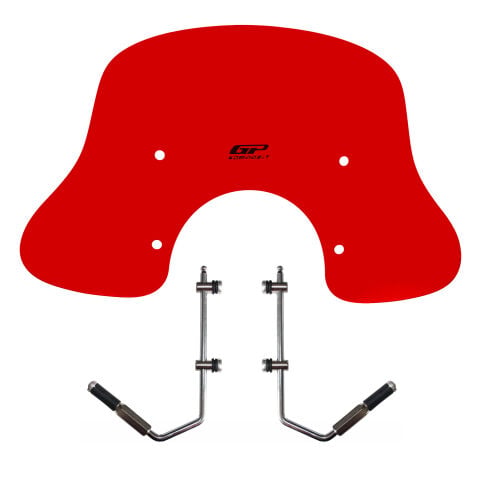 GP Kompozit Vespa GTS 300 / 150 Universal Uyumlu Ön Cam Kırmızı