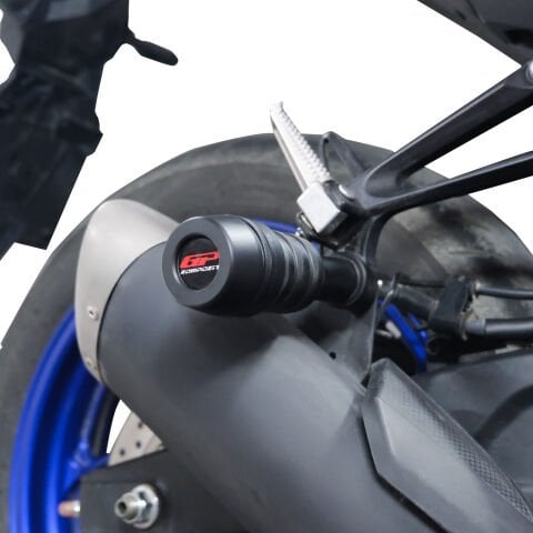 GP Kompozit Yamaha MT-25 2015-2026 Uyumlu Egzoz Koruma Takozu Siyah