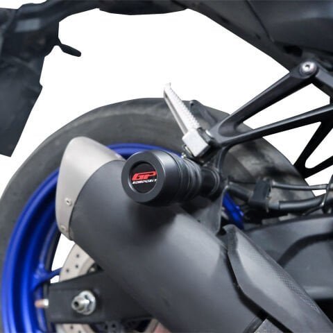 GP Kompozit Yamaha MT-25 2015-2025 Uyumlu Egzoz Koruma Takozu Siyah