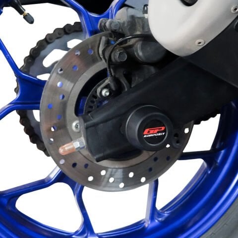GP Kompozit Yamaha MT-25 2015-2026 Uyumlu Ön ve Arka Aks Koruma Takozu Seti Siyah