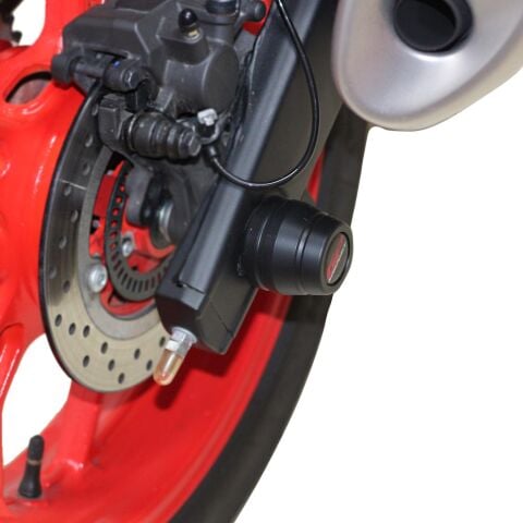 GP Kompozit Yamaha MT-25 2015-2025 Uyumlu Ön ve Arka Aks Koruma Takozu Seti Siyah