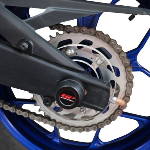 GP Kompozit Yamaha MT-25 2015-2026 Uyumlu Ön ve Arka Aks Koruma Takozu Seti Siyah