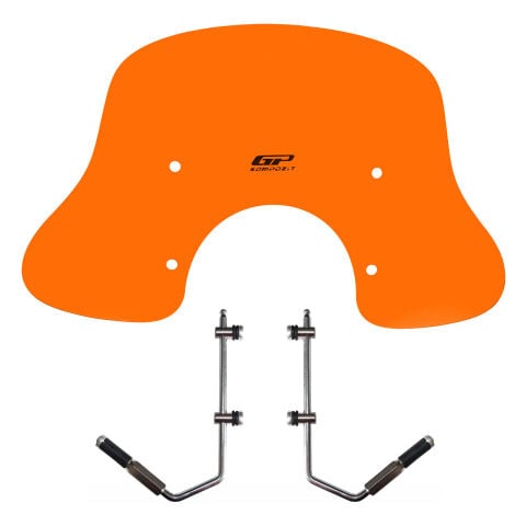 GP Kompozit Vespa GTS 300 / 150 Universal Uyumlu Ön Cam Turuncu