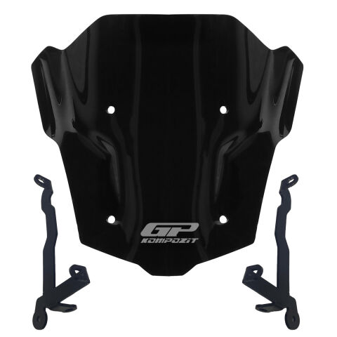 GP Kompozit Honda CB650R E-CLUTCH 2025-2026 Uyumlu Kısa Ön Cam Siyah