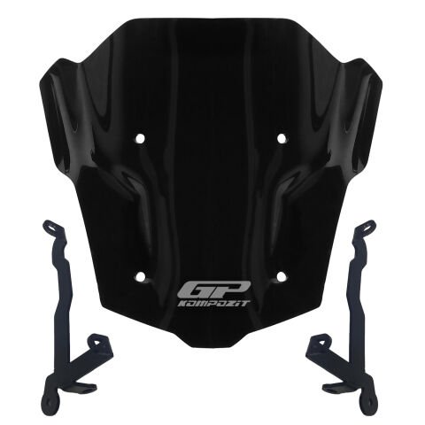 GP Kompozit Honda CB650R E-CLUTCH 2025 Uyumlu Kısa Ön Cam Siyah