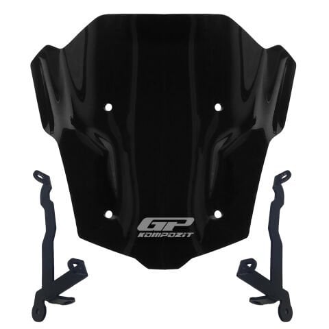GP Kompozit Honda CB650R E-CLUTCH 2025-2026 Uyumlu Kısa Ön Cam Siyah