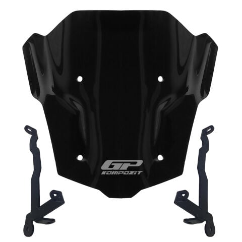GP Kompozit Honda CB650R E-CLUTCH 2025-2026 Uyumlu Kısa Ön Cam Siyah