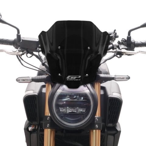 GP Kompozit Honda CB650R E-CLUTCH 2025-2026 Uyumlu Kısa Ön Cam Siyah