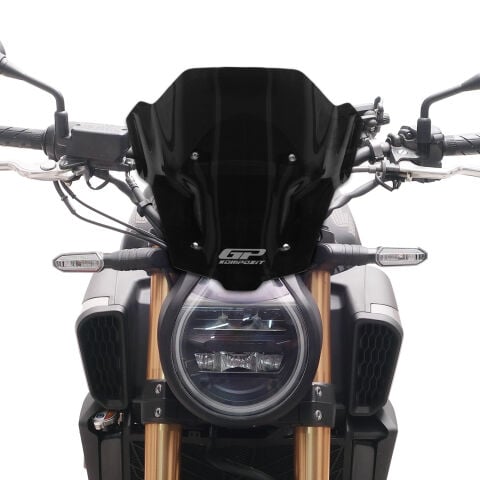 GP Kompozit Honda CB650R E-CLUTCH 2025-2026 Uyumlu Kısa Ön Cam Siyah