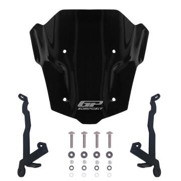 GP Kompozit Honda CB650R E-CLUTCH 2025 Uyumlu Kısa Ön Cam Siyah