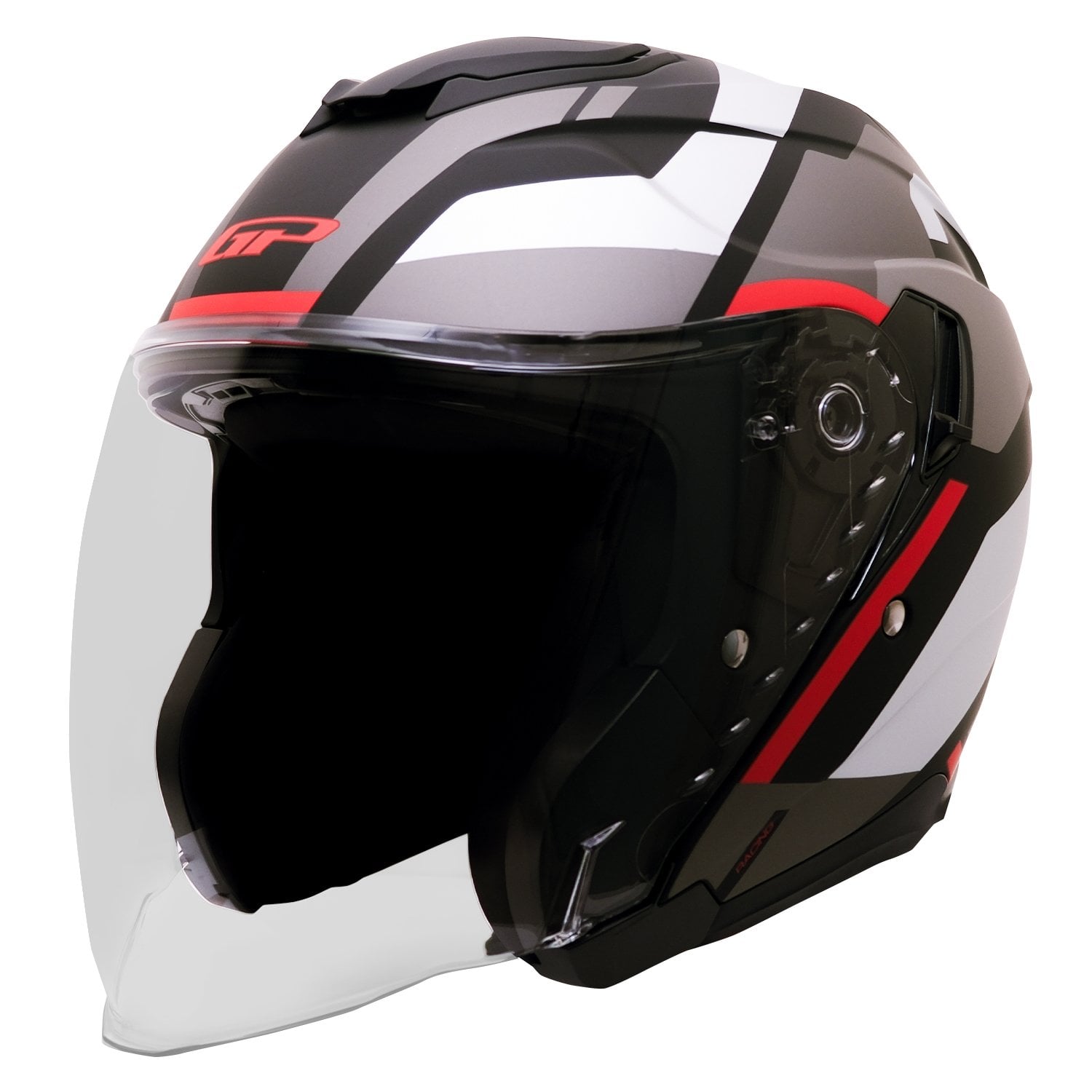 GP Kompozit MKS009-GR Şeffaf Vizörlü Motosiklet Yarım Kask