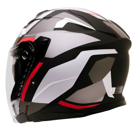 GP Kompozit MKS009-GR Şeffaf Vizörlü Motosiklet Yarım Kask