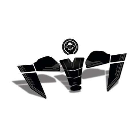 GP Kompozit Yamaha MT-25 2020-2025 Uyumlu Tank Pad Seti Siyah