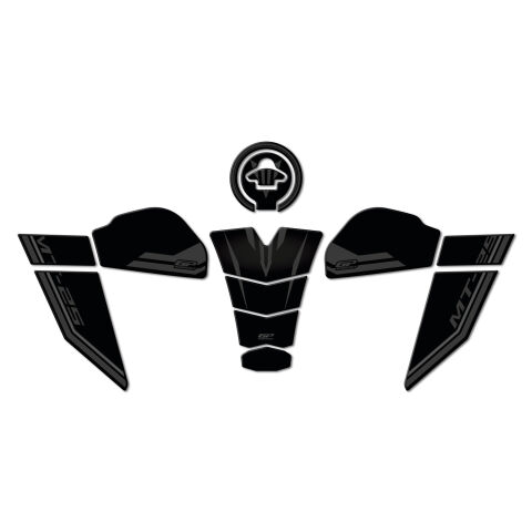 GP Kompozit Yamaha MT-25 2020-2026 Uyumlu Tank Pad Seti Siyah