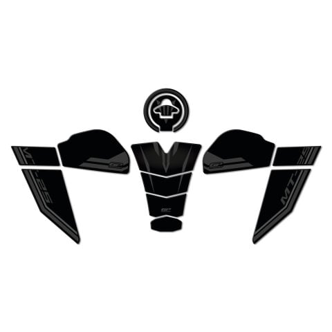 GP Kompozit Yamaha MT-25 2020-2026 Uyumlu Tank Pad Seti Siyah