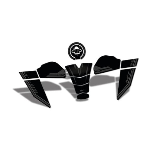 GP Kompozit Yamaha MT-25 2020-2026 Uyumlu Tank Pad Seti Siyah