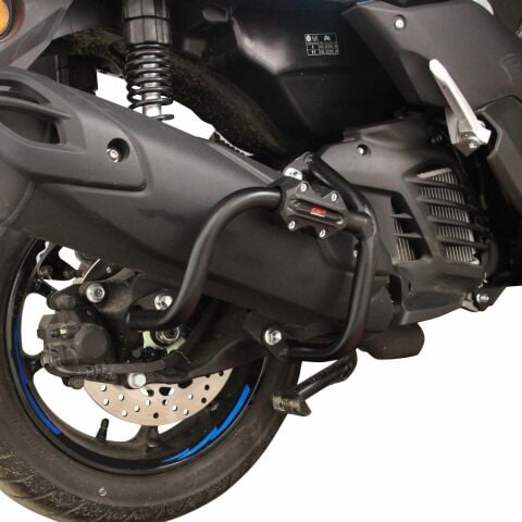 GP Kompozit Yamaha NMAX 125 / 155 2021-2026 Uyumlu Egzoz Koruma Demiri Siyah