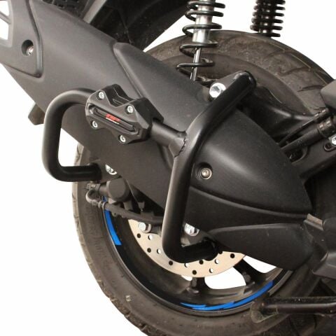 GP Kompozit Yamaha NMAX 125 / 155 2021-2025 Uyumlu Egzoz Koruma Demiri Siyah