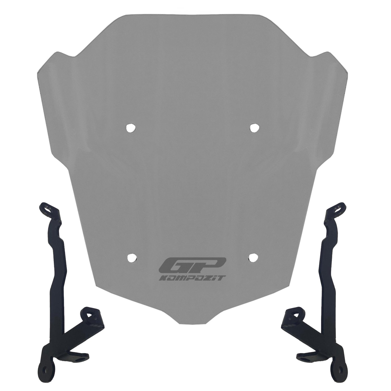 GP Kompozit Honda CB650R E-CLUTCH 2025 Uyumlu Kısa Ön Cam Füme