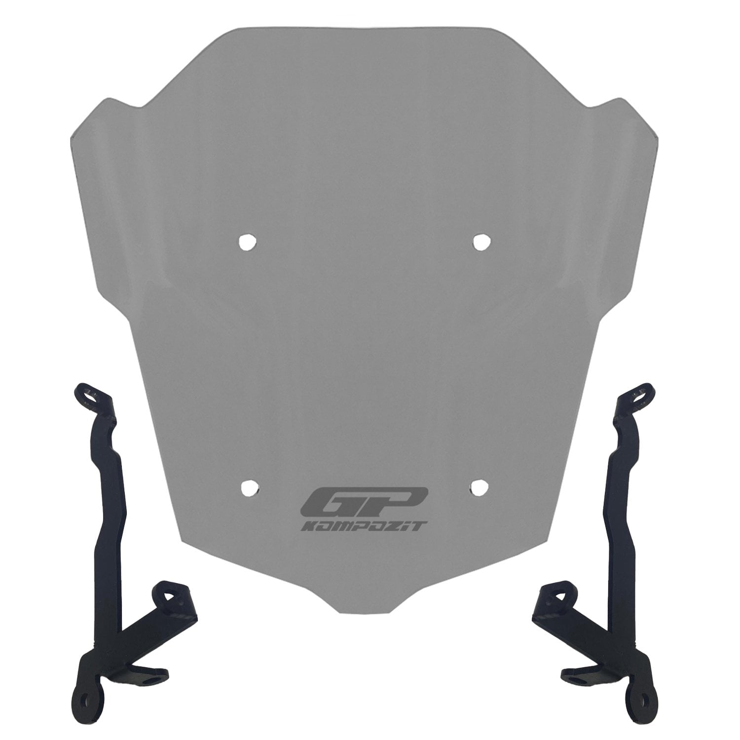 GP Kompozit Honda CB650R E-CLUTCH 2025-2026 Uyumlu Kısa Ön Cam Füme
